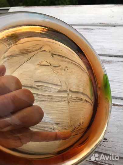 Пепельница цветное стекло