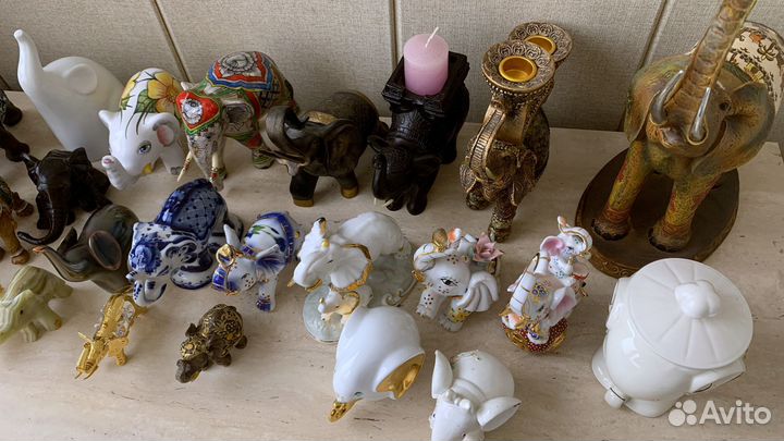 Фигурки слонов
