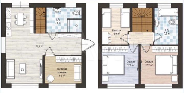 Коттедж 120 м² на участке 6 сот.