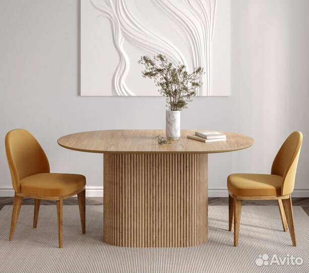 Овальный раздвижной стол 