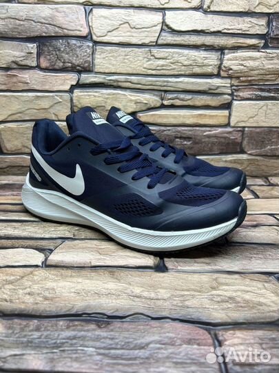 Кроссовки nike air zoom structure navy сетка