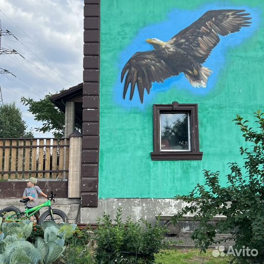 Аэрография, Художественное оформление, Граффити