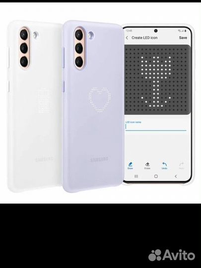 Чехол SMART LED cover на Samsung s 21+