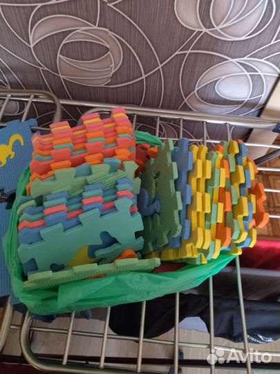 Детский коврик для ползания пазл