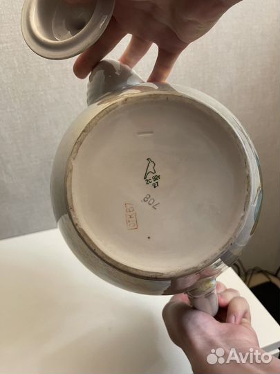 Фарфоровый чайник, 4,5л, Дулево