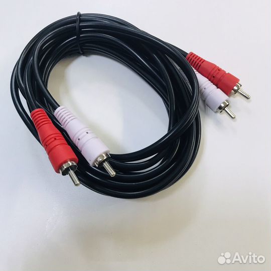 Кабель 2 rca 2rca 3 метра \ провод 2 тюльпана