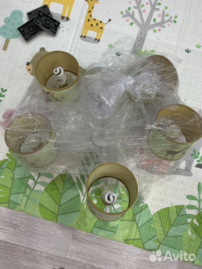 Люстра с жирафиками, детская