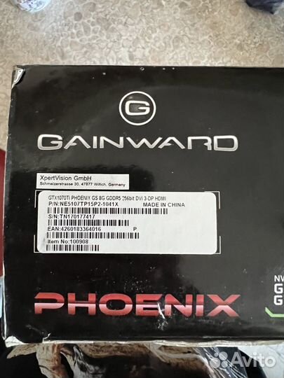 Nvidia geforce gtx 1070 ti phoenix