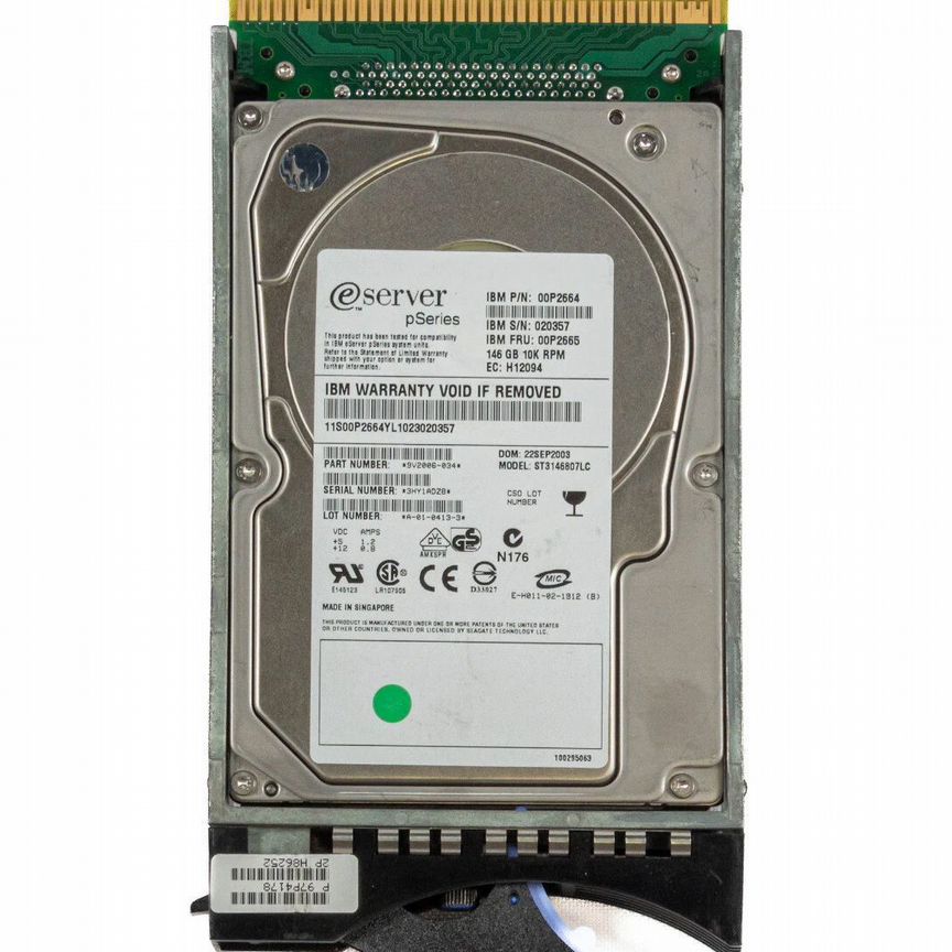 [03N6332] Жесткий Диск Ibm 146gb U320scsi 3.5" Hdd 03n6332