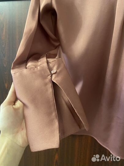 Атласная рубашка