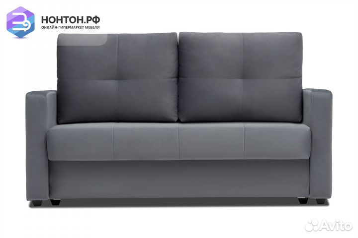 Диван шагающая еврокнижка Вита темно-серый