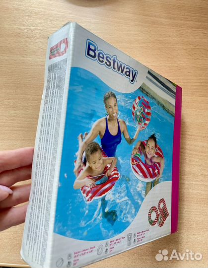 Пляжный набор -круг, мяч, матрасик(новый)