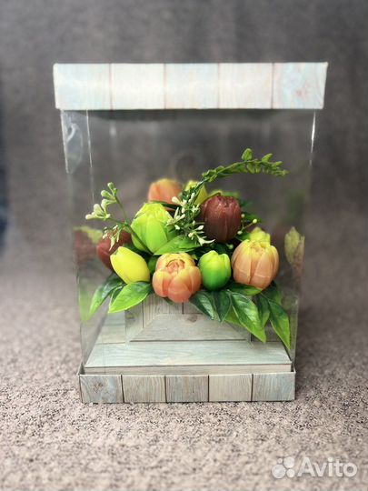 Букет цветов из мыла к 8 марта