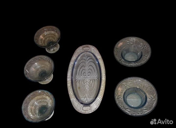 Ваза кобальт позолота