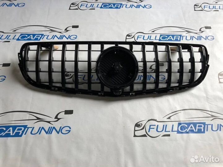 Решетка радиатора Mercedes GLC x253 черная AMG GT