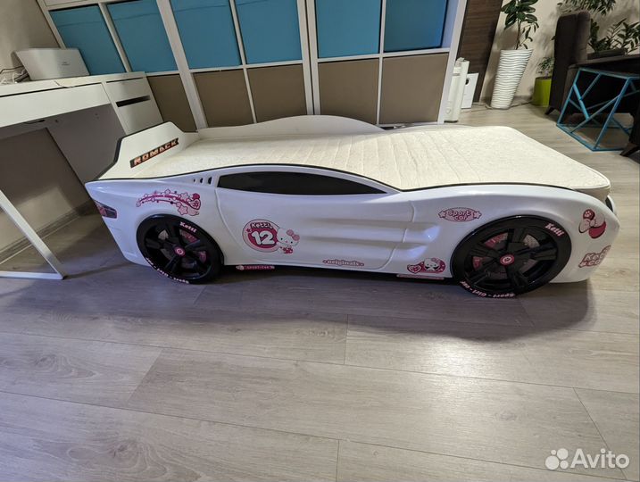 Детская кровать машина с подсветкой Romack