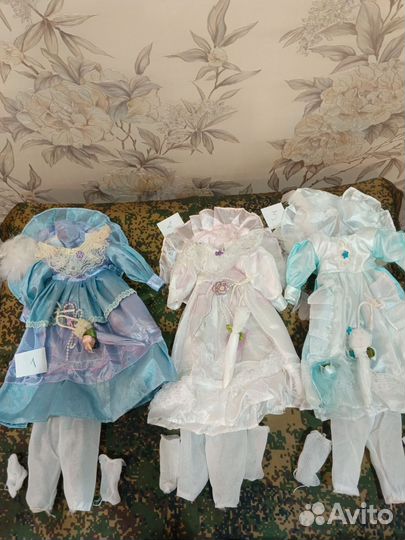 Платье для фарфоровой куклы
