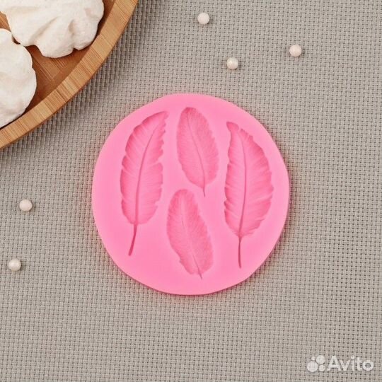 Силиконовый молд Доляна «Пёрышко», 98,6 см, цвет м