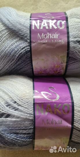 Пряжа Nako mohair delicate 2 мотка
