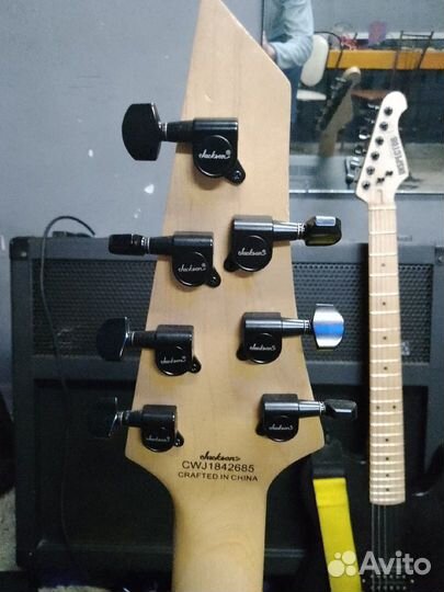 Электрогитара jackson - 7 DKA, AH FB - HT STN BLK