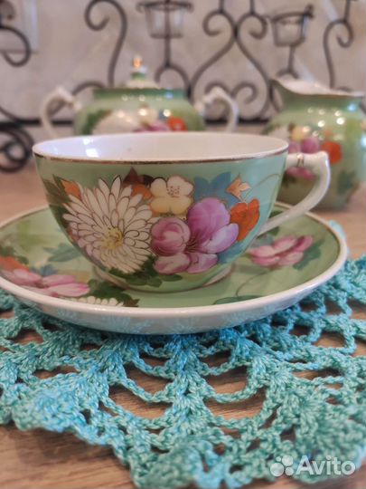 Чашка с блюдцем дулево