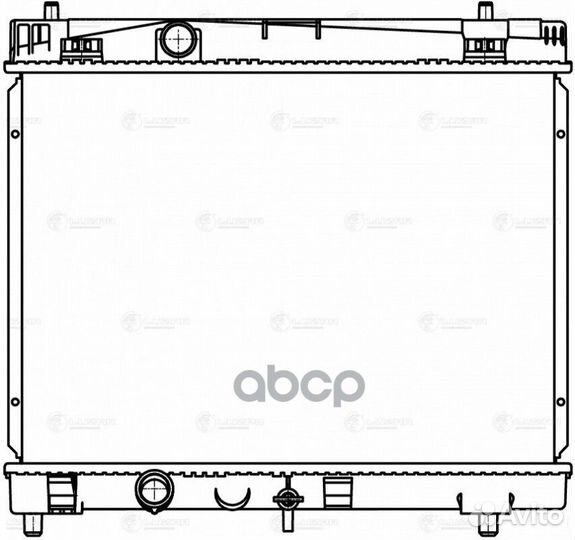 Радиатор toyota yaris 1.0/1.3 05- шт LRc 1935