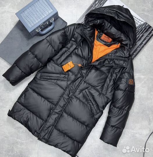 Мужская зимняя куртка hermes (premium)