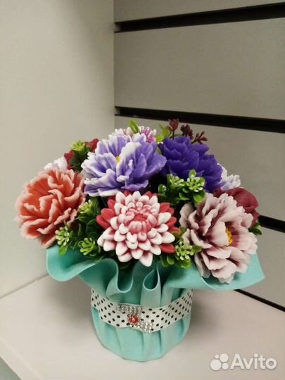 Букет цветов из мыла