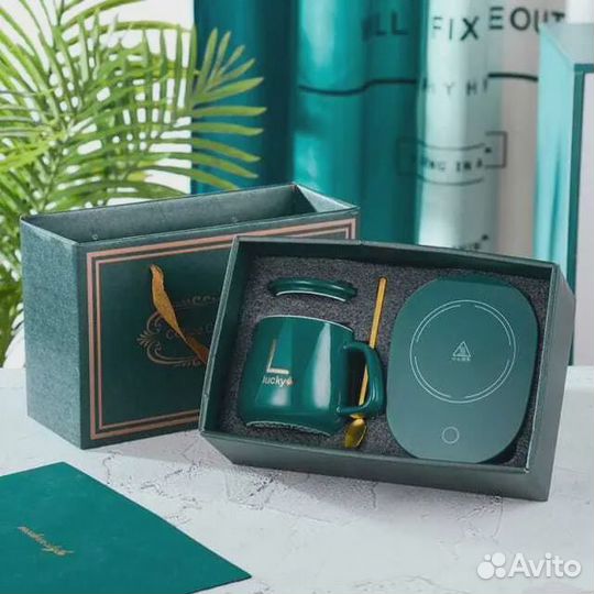 Подарочный набор кружка с подогревом 380 мл