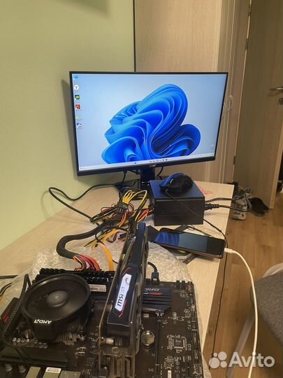 Материнская плата с процессором B450 ryzen 5 2600x