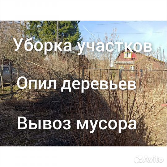 Покос травы, борщевика