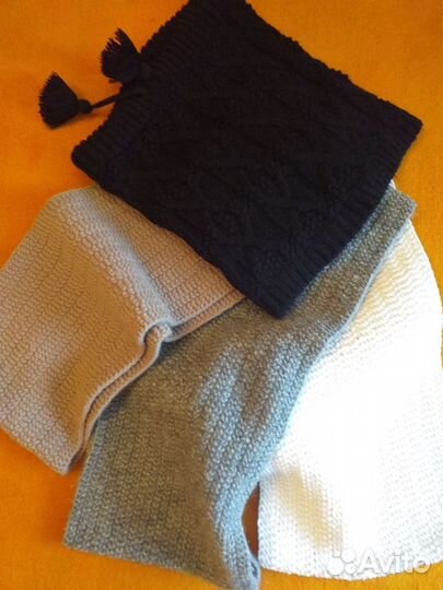 Женский шарф- снуд/ капор