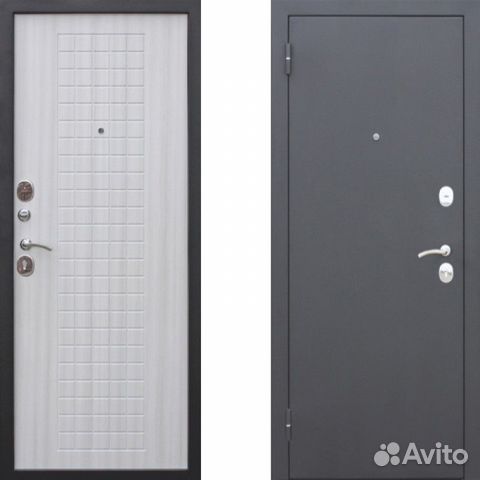 Дверь входная Гарда 8 мм Белый ясень, Венге