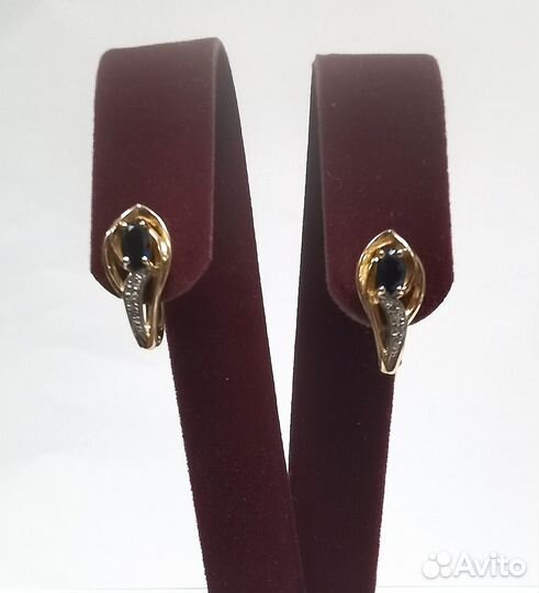 Серьги с бриллиантами Золото 585 (арт. ка138735)