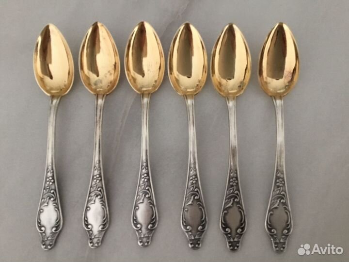 Набор серебряных кофейных ложек