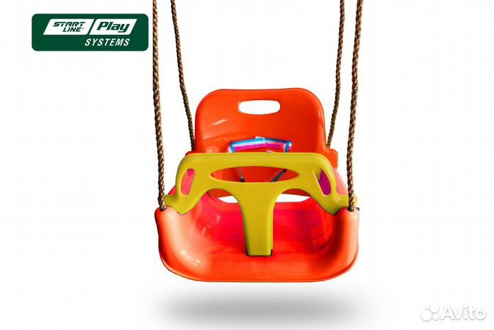 Качели детские уличные металлические 2 секции