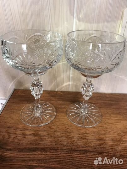 Конфетница на ножке хрусталь