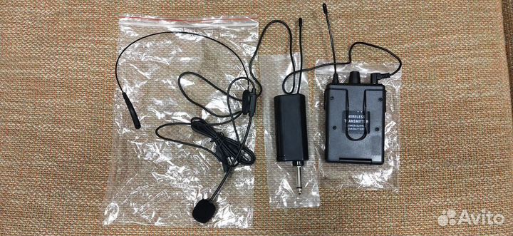 Головной радио микрофон shure-UHF