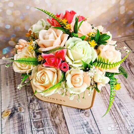 Букет из мыла ручной работы