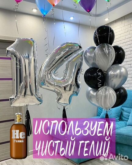 Гелиевые шары цифры