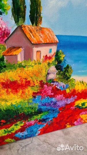 Картина маслом на холсте пейзаж