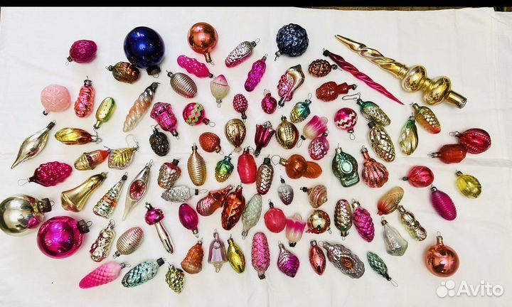 Елочные игрушки СССР винтаж