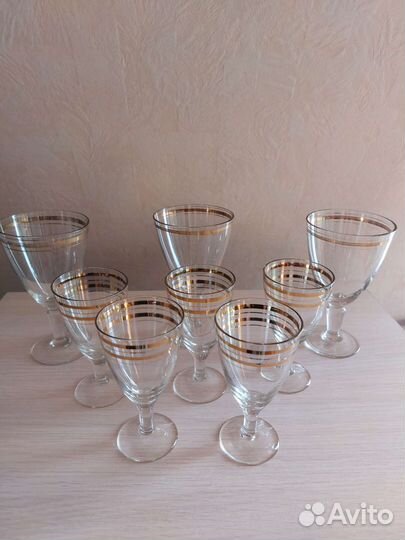 Фужеры СССР новые, стекло