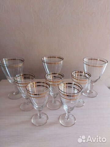 Фужеры СССР новые, стекло