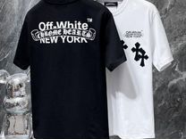 Chrome hearts x Off White футболка