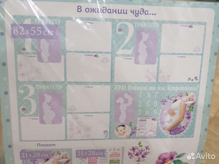 Плакат беременности 9 месяцев