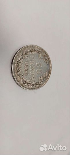 Либерия 50 центов 1906