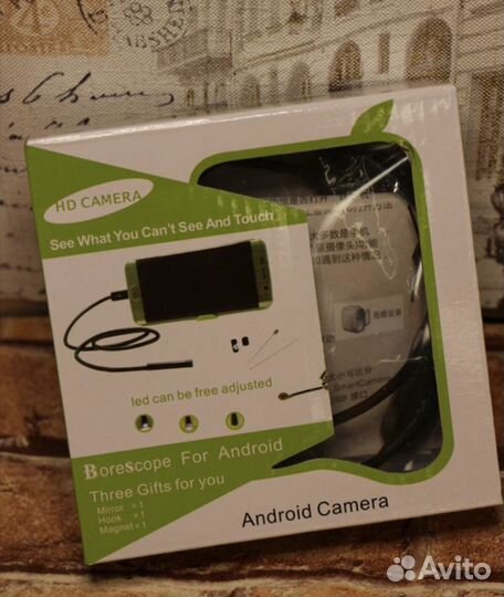 Эндоскоп для Android и пк USB с камерой 1м