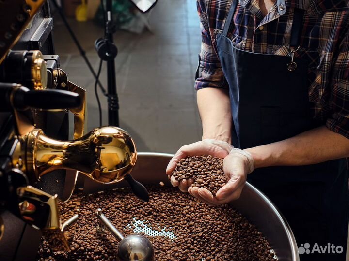 Кофе в зернах свежеобжаренный