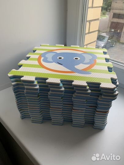 Детский коврик пазл, 18 элементов